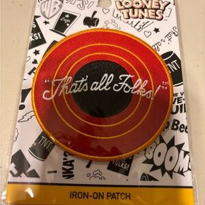 Warner Bros. Red Iron-On Patch